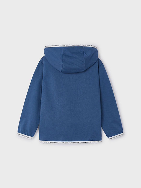 Mayoral Kids Cardigan with Hood Blue (#