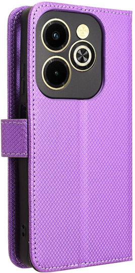 Wallet Δερματίνης Μωβ (Realme Note 50)