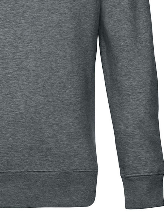 B&C King Werbe-Hoodie Heather Mid Grey