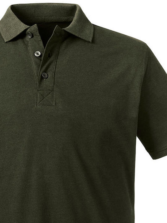 Russell Europe Men's Short Sleeve Promotional Blouse Dark Olive