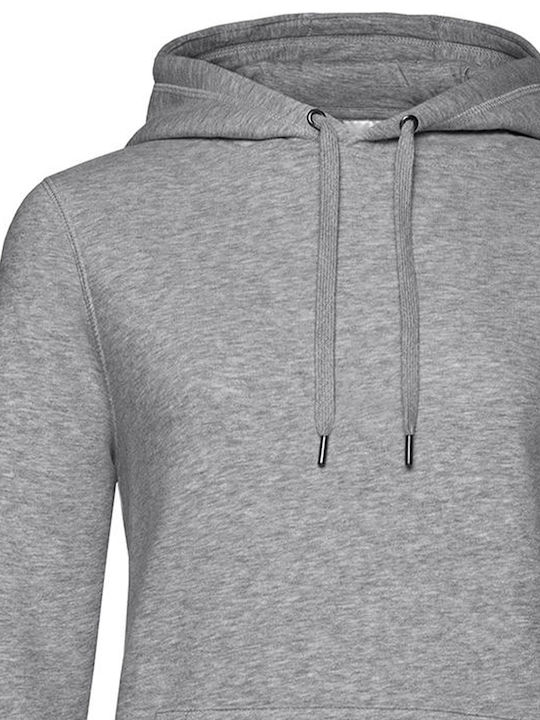 B&C Queen Werbe-Hoodie Heather grey