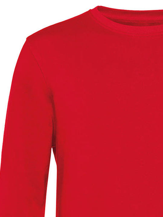 B&C Men's Long Sleeve Promotional Sweatshirt Red