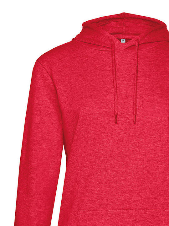 B&C Women's Long Sleeve Promotional Sweatshirt Red