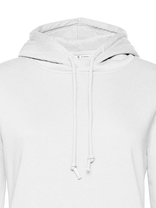 B&C Organic Werbe-Hoodie in Weiß Farbe