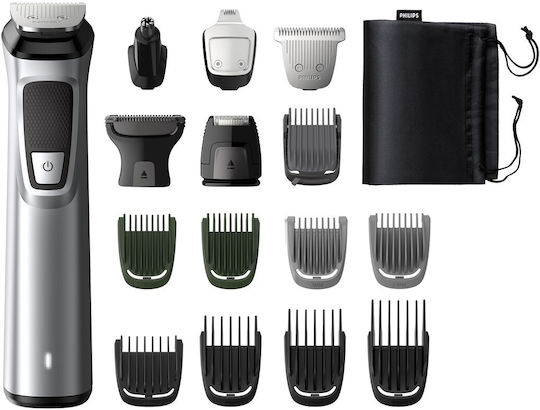 Philips Multigroom Series 7000 Rechargeable Hair Clipper Set Silver MG7736/15