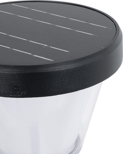 GloboStar Solar Light Floor Traffic light 10W 180lm Cold White 6000K with Photocell IP65 24cmx24cmx88cmcm