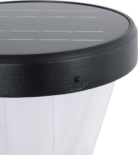 GloboStar Solar Light Floor Traffic light 10W 180lm Cold White 6000K with Photocell IP65 24cmx24cmx88cmcm