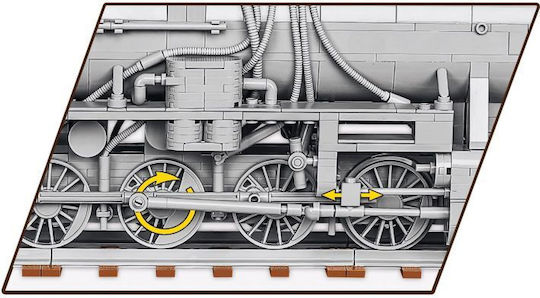 Cobi Building Blocks Kriegslokomotive Baureihe 52 for 10+ Years 2476 Pieces