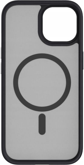 Spacecase Hybrid Magsafe Задна корица Пластмаса Черен (iPhone 15)