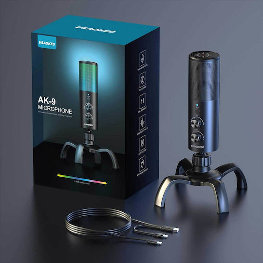 Aokeo AK-9 Kondensatormikrofon USB Tischplatte für Gesang