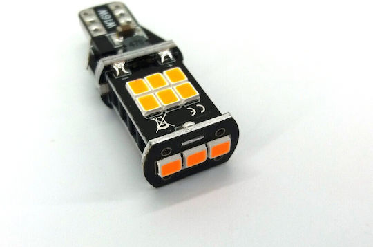 Lămpi Autoturismului T15 / W16W Canbus LED Portocaliu 12V 12W 1buc