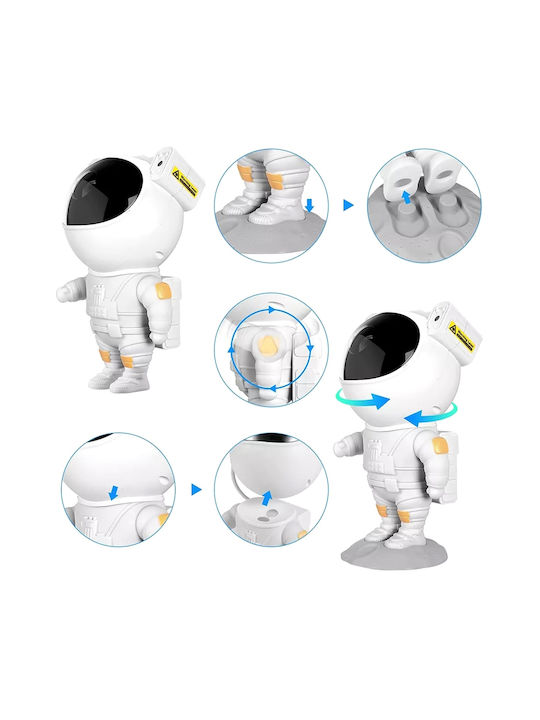 Lustră Decorativă Astronaut Alb