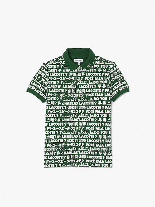 Lacoste Kids Polo Short Sleeve Green