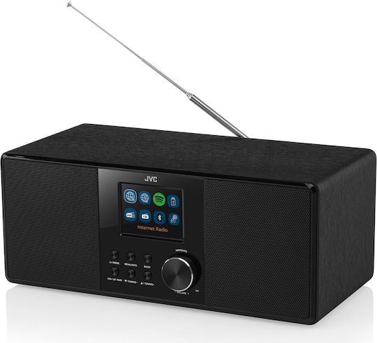 JVC RA-E981B Επιτραπέζιο Ραδιόφωνο Ρεύματος DAB+ με Bluetooth και USB Μαύρο