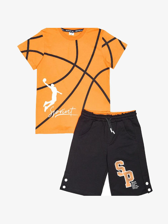 Sprint Kids Set with Shorts Summer 2pcs Orange