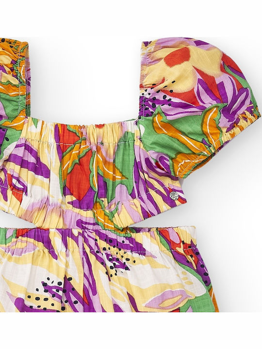 Kinderstoff-Overall-Shorts/Bermudas Mehrfarbig