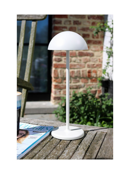 Lucide Lightning Επιτραπέζιo Φωτιστικό LED Εξωτερικού Χώρου 1.5W με Θερμό Λευκό Φως IP54 Λευκό