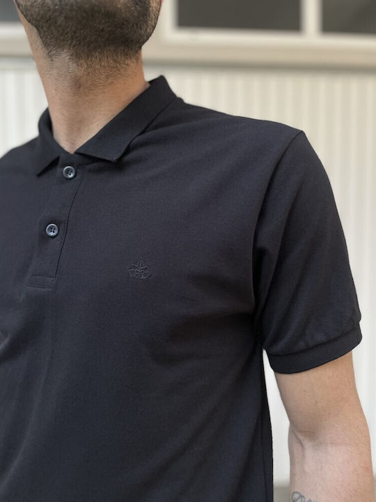 Everbest Bluza Bărbătească cu Mânecă Scurtă Polo BLACK