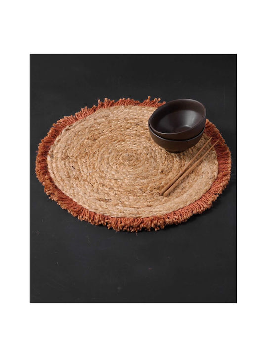 Kentia Placemats Rotund Wicker Bej 38cm 1buc