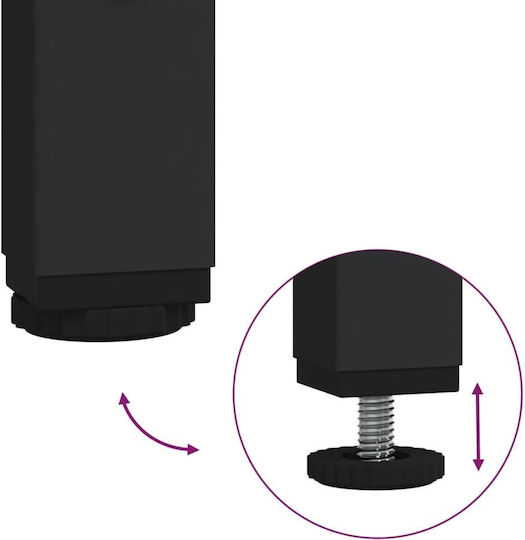 vidaXL Τρόλεϊ Κουζίνας Ξύλινο 3 Θέσεων Καφέ 50x35x75.5cm