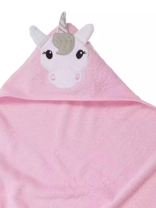 Das Home Hooded Baby Bath Towel Pink