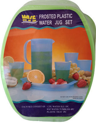 8004 Set mit 4 Plastikbechern Set mit 4 Plastikbechern Farben Blau Orange Grün