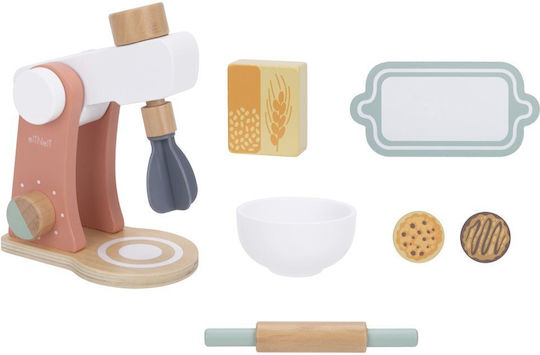 Eli Neli Montessori Mixer Set Ξύλινο Παιδικό Μίξερ Αξεσουάρ