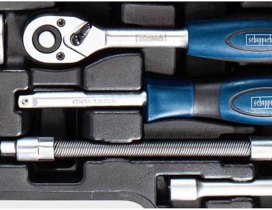 Scheppach Set Ratchet 1\2" & 1\4" 95pcs