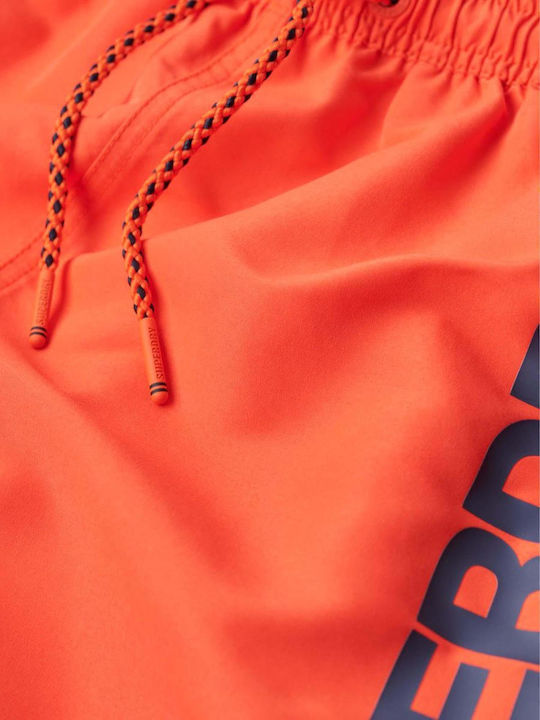 M D2 Herren Badebekleidung Shorts Orange mit Mustern