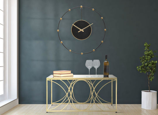 Mauro F Wall Clock Metallic Gold 61x4.5cm