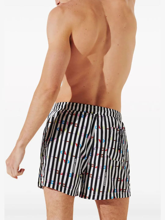 Karl Lagerfeld Herren Badebekleidung Shorts Mehrfarbig Gestreift