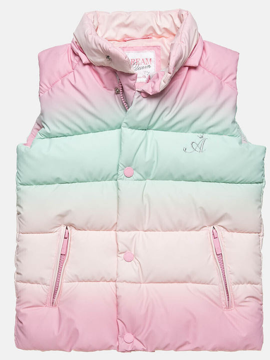 Kinder Steppjacke Beidseitig mit Kapuze Mehrfarbig
