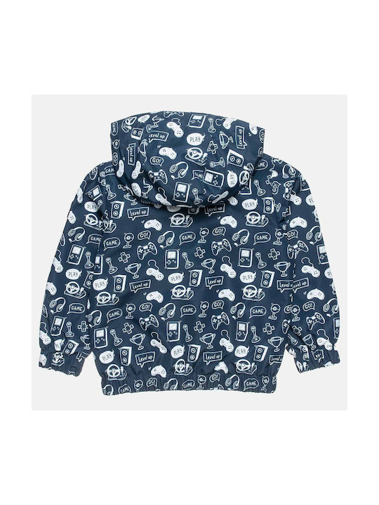 Alouette Kids Casual Jacket with Hood Navy Blue