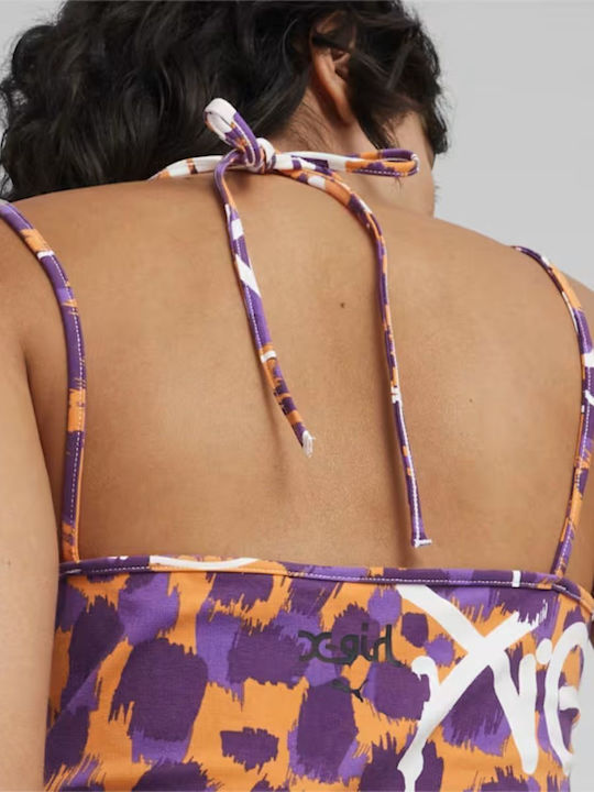 Women's Crop Top Cotton with Straps & Halter Neck Multicolour