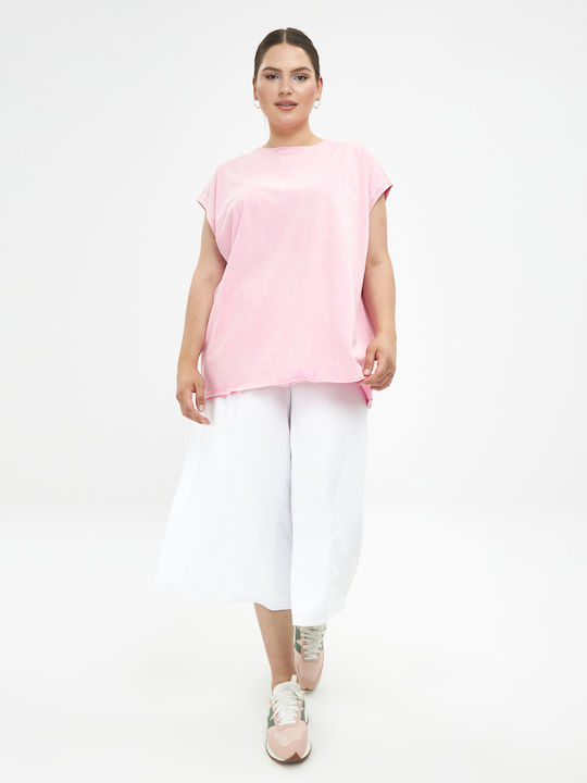 Mat Fashion Γυναικείο T-shirt Ροζ