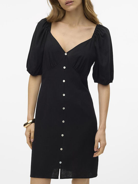 Vero Moda Mini Shirt Dress Dress Black