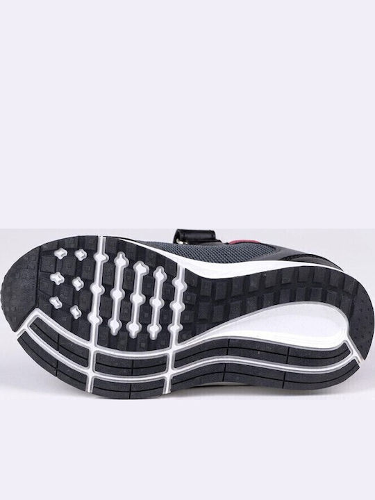 Spiderman Kids Sneakers with Hoop & Loop Closure Black