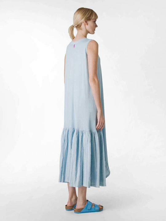 Rochie De Vară Midi Albastru Deschis