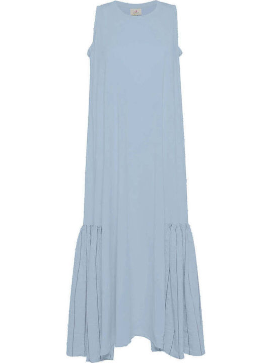 Rochie De Vară Midi Albastru Deschis