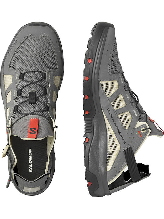 Salomon Techamphibian 5 Men's Hiking Shoes Gray