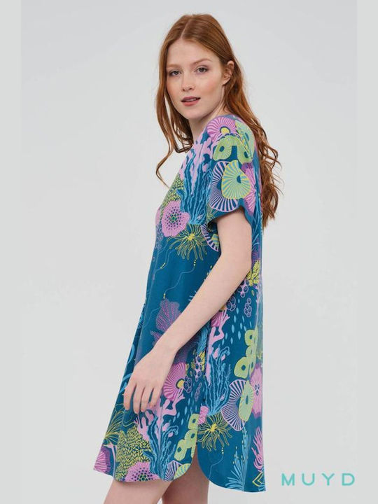 Muydemi Feminin Rochie de Plajă Multicolor