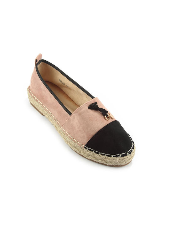 Fshoes Women's Suede Espadrilles Pink