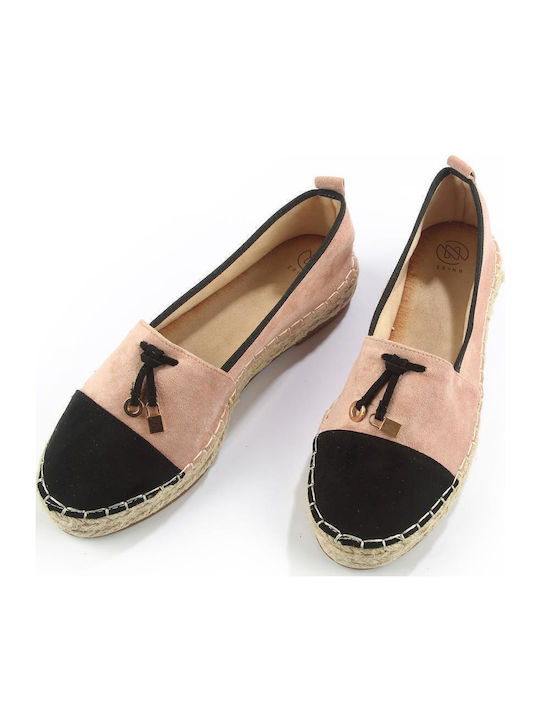 Wildleder Damen Espadrilles in Rosa Farbe