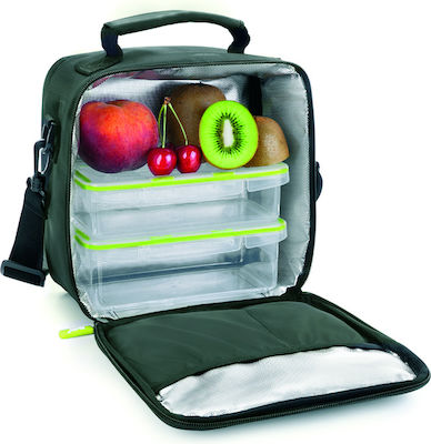 Ibili Shoulder Lunch Bag 0.8lt Black L21 x W12 x H22cm