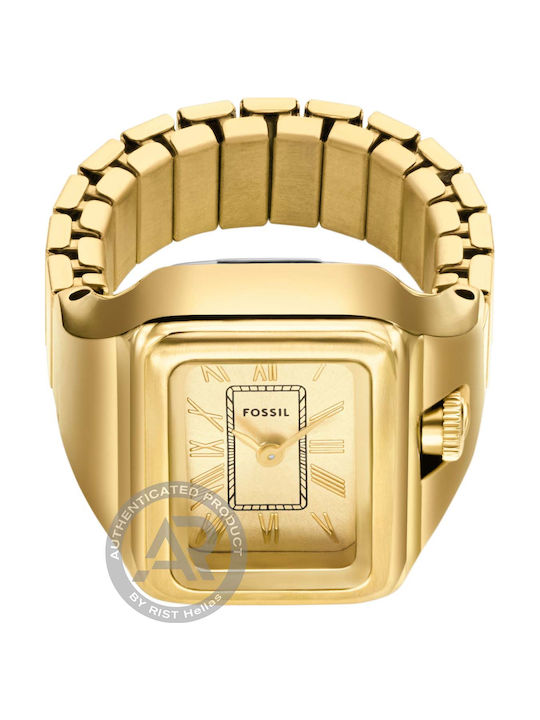 Fossil Raquel Watch Ring Gold-tone Stainless Steel Women's Es5343