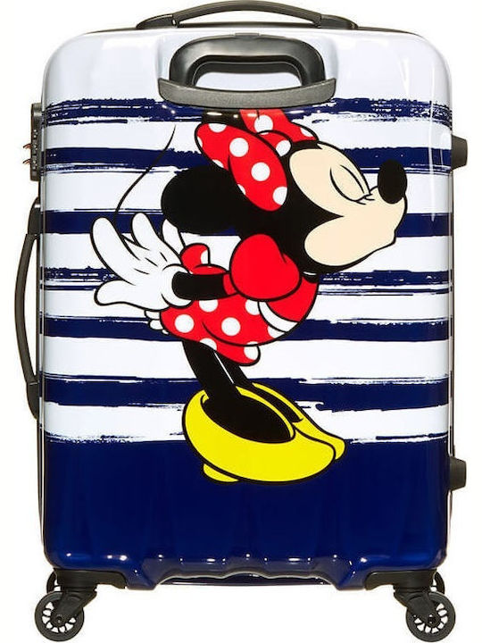 American Tourister Legends Minnie Μεσαία Βαλίτσα Ταξιδίου Σκληρή Λευκό με 4 Ρόδες Ύψους 65εκ.