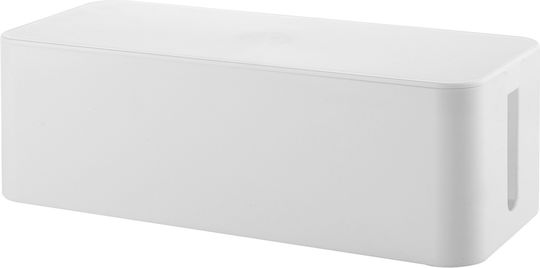 Organizator de cabluri Virone L Cb-1/w Plastic alb