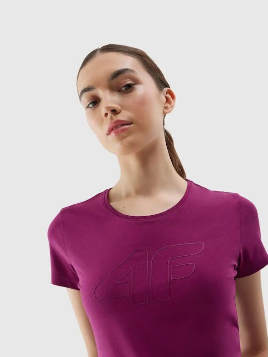 4F Femeie Sport Tricou Violet