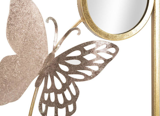 Mauro F Wall Decor Gold Made of Metal 90x2x31cm