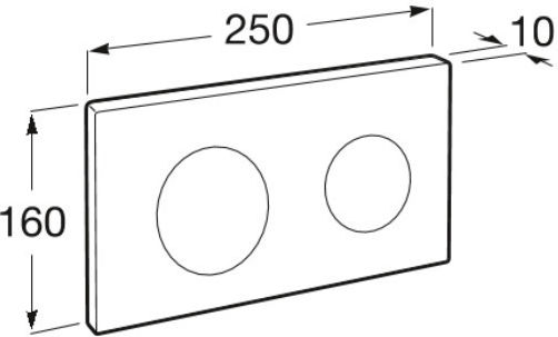 Roca Spülplatten für Toiletten Doppelspülung